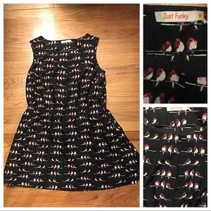 Just Funky bird mini dress 1X